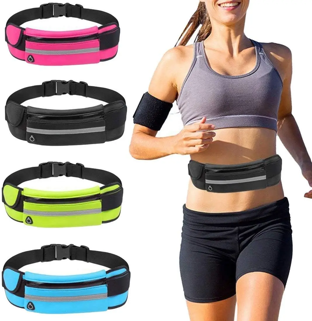 Running Sports Belt Wasit Pack Pockets for Men Women Hiking Outdoor Stretch Sports Belt Wasit Pack Pockets