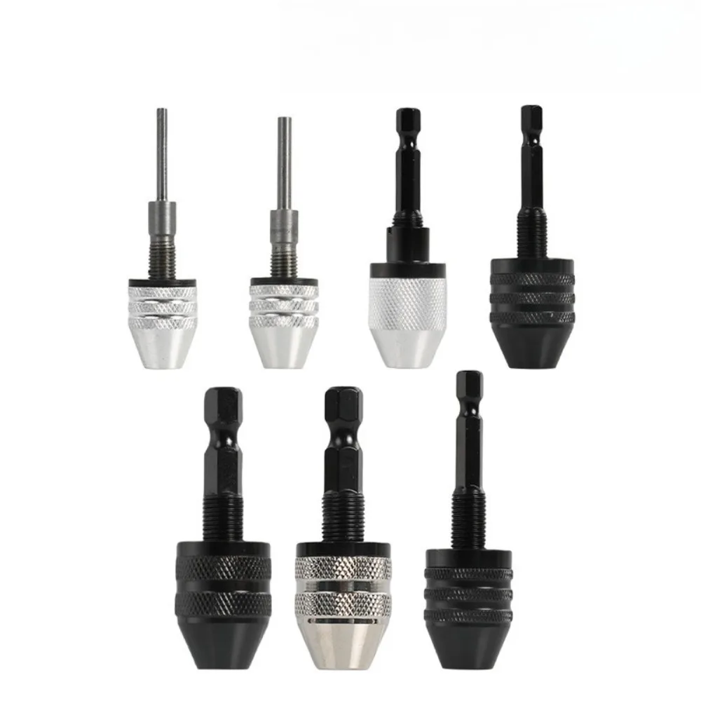 0.3-6.5mm Drill Chuck Jaw Quick Change Keyless Drill Bit Adapter Holder Clamp Fixing Device Tools Electric Hex Shank Adapter