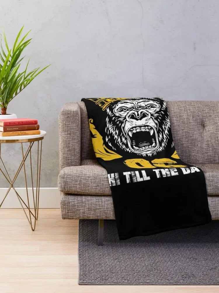 Mens Alpha 1906 Gorilla Hand Sign Phi Alpha Crown Throw Blanket Large Thin Bed linens Blankets