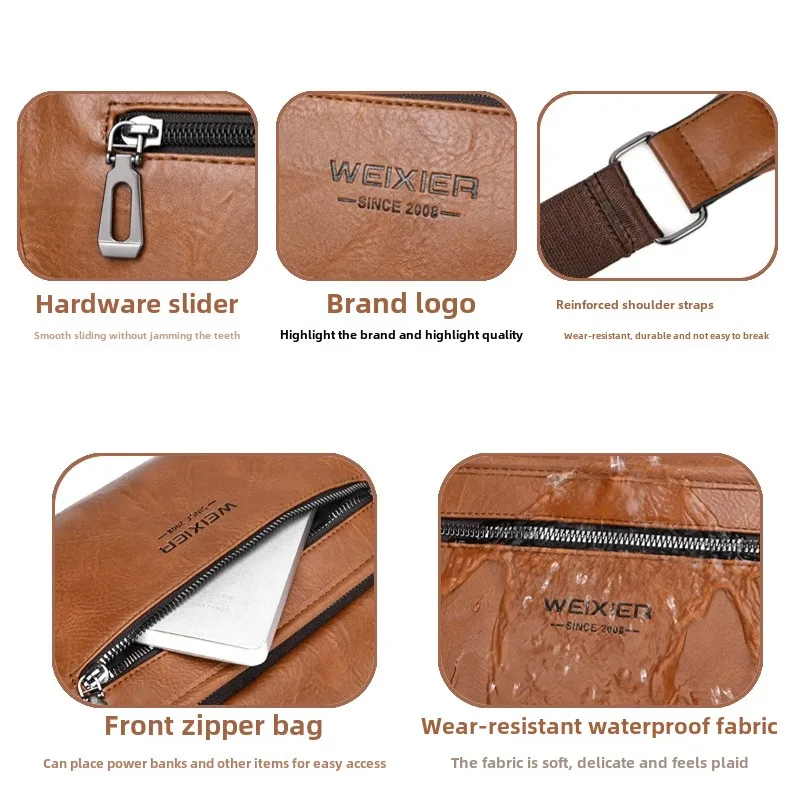 2025 Multi Functional Outdoor Small Backpack, Men's Chest Bag, High-end Waterproof Men's Crossbody Bag, Shoulder Bag, Men's Bag