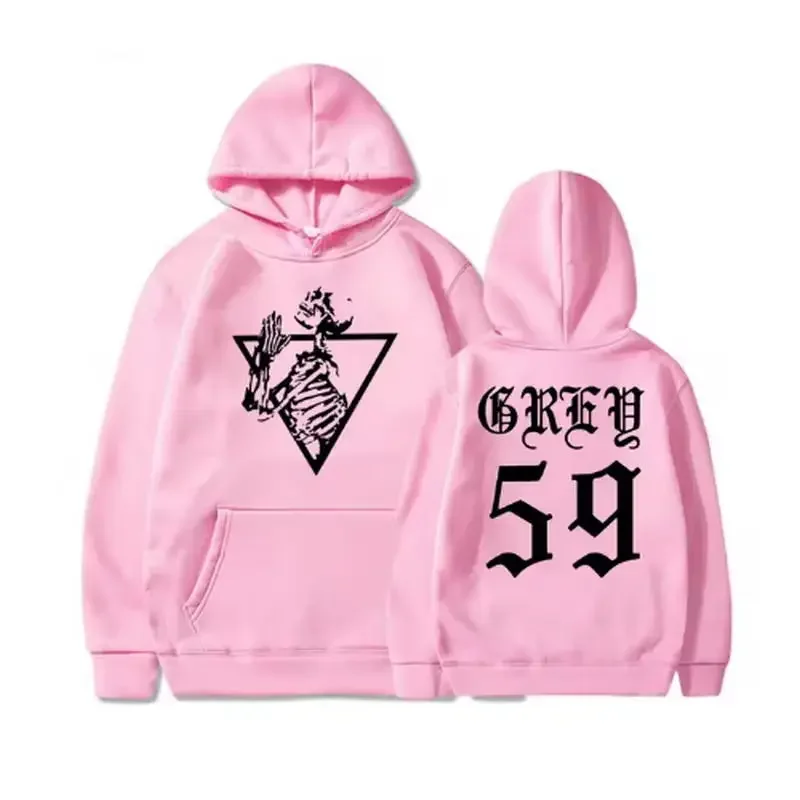 

2025 New Skull Print Hoodie Music Hip Hop Casual Unisex Autumn Veil Street Wear College School Season Trend