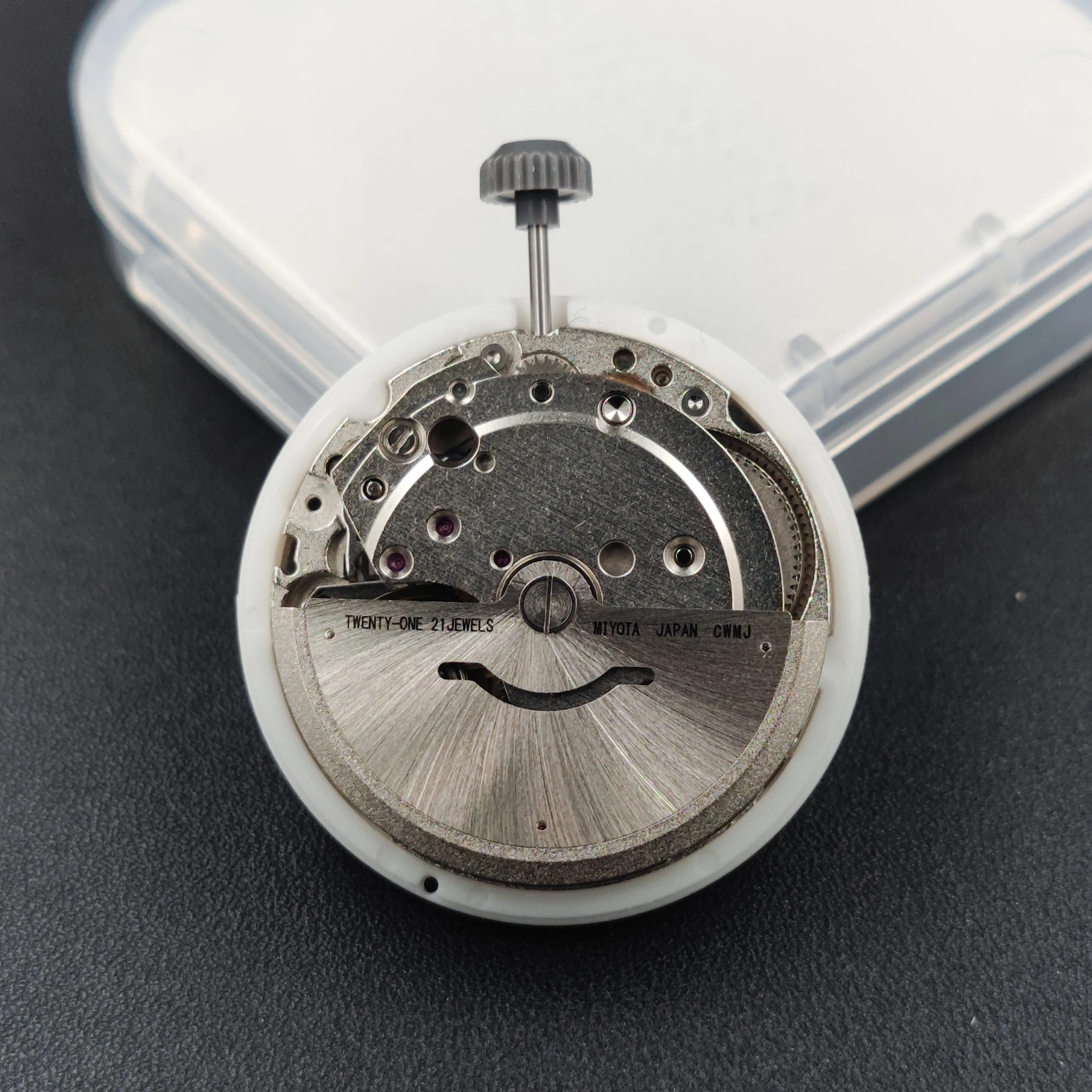 Miyota 8285 movimiento mecánico automático versión árabe fecha semana disco 21 joyas alta precisión mecanismo de cuerda automática 8285 nuevo