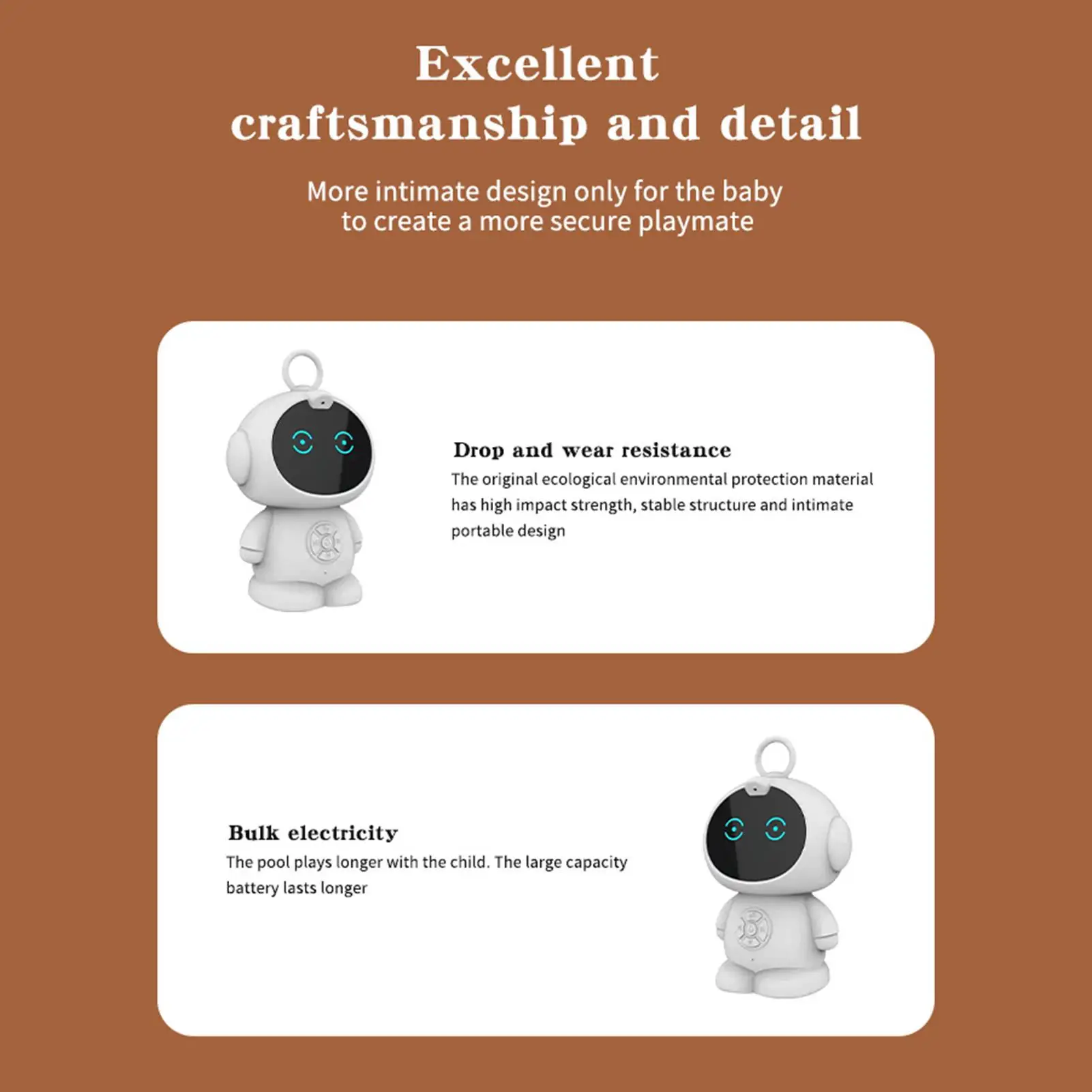 AI Robot آلة الترفيه التعليمية التفاعلية متعة الروبوت التفاعلي للأطفال المنزل داخلي في الهواء الطلق عيد الميلاد عيد الميلاد #4