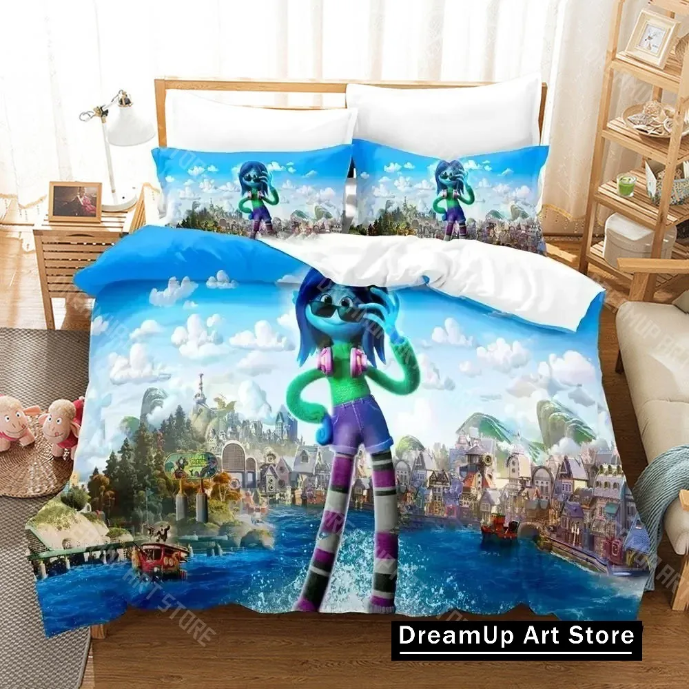 Cartoon Ruby Gillman Teenage Kraken Bedding Set Duvet Cover Bed Set Quilt Cover Pillowcase Comforter king Queen Size Boys Adult