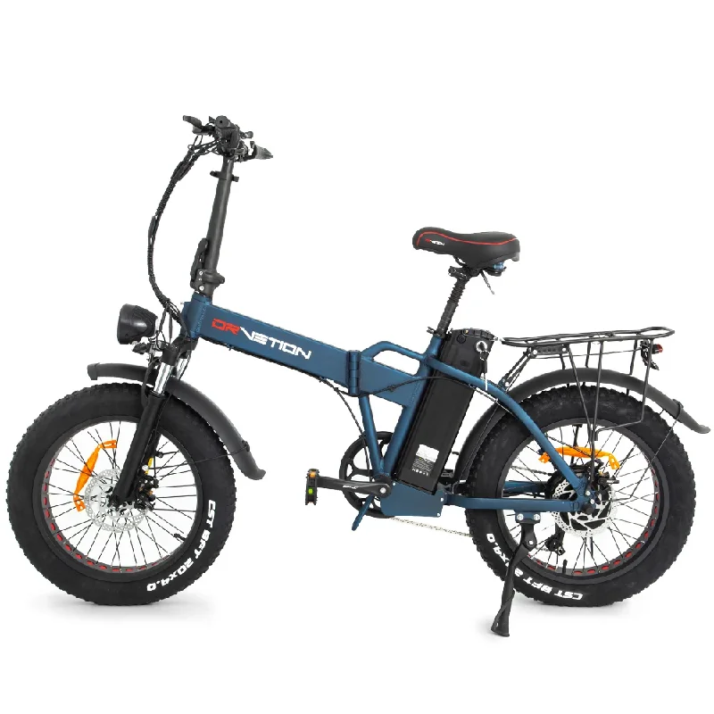 EU Stock 2 Seats Folding Adult Electric Bike Fat Tire Snow 750w 7 Speed Max 55KM/H Powerful Electric Bicycle Removable Battery