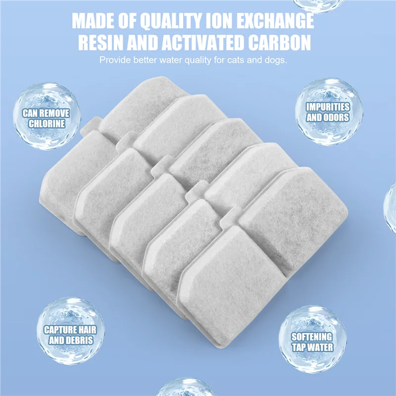 A21I-Cat Water Dispenser Filter 5 Packs Of Replaceable Filters, Suitable For 2 Liters CLEEBOURG Upgraded Water Dispenser