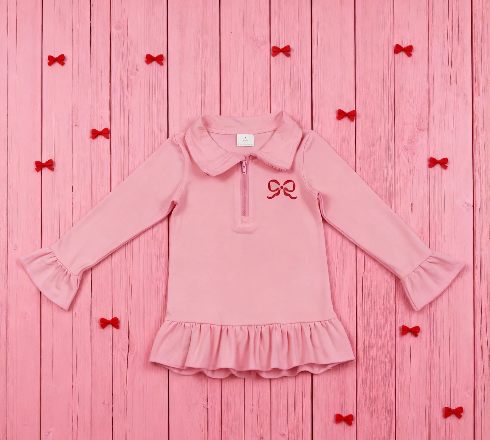 

Z1114-14 GT1270 Children Boutique Clothes Long Sleeve Top Kids Girls Shirt