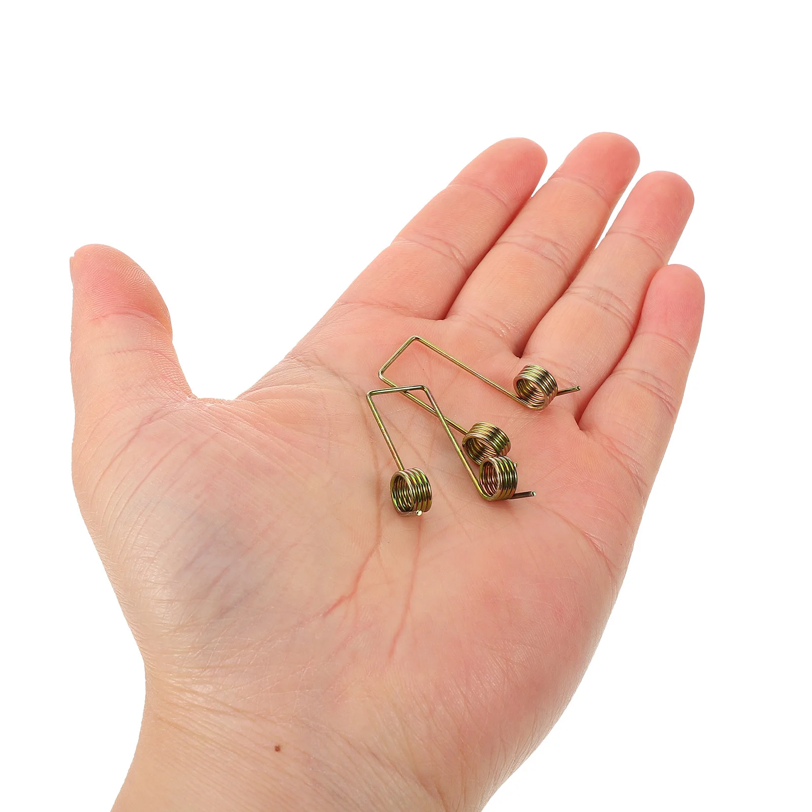 

6Pcs Spring Accessories Strong Metal Torsional Springs for Garbage Can Lid Reliable Closure Mechanism Replace Broken Wire