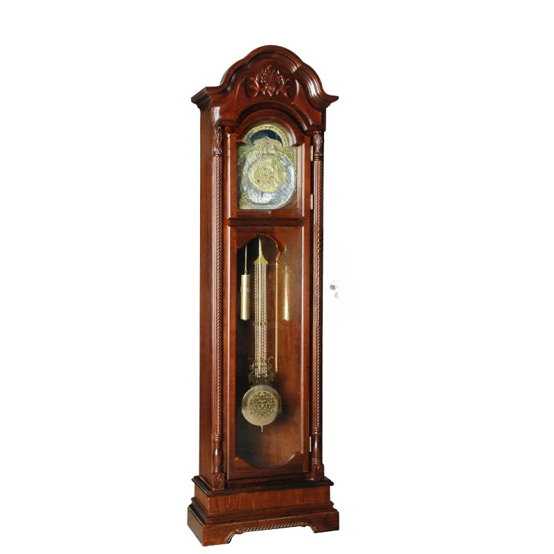 Floor Clock with Real Wood, 4 Chime Options, Swinging Pendulum, Antique Vintage Design