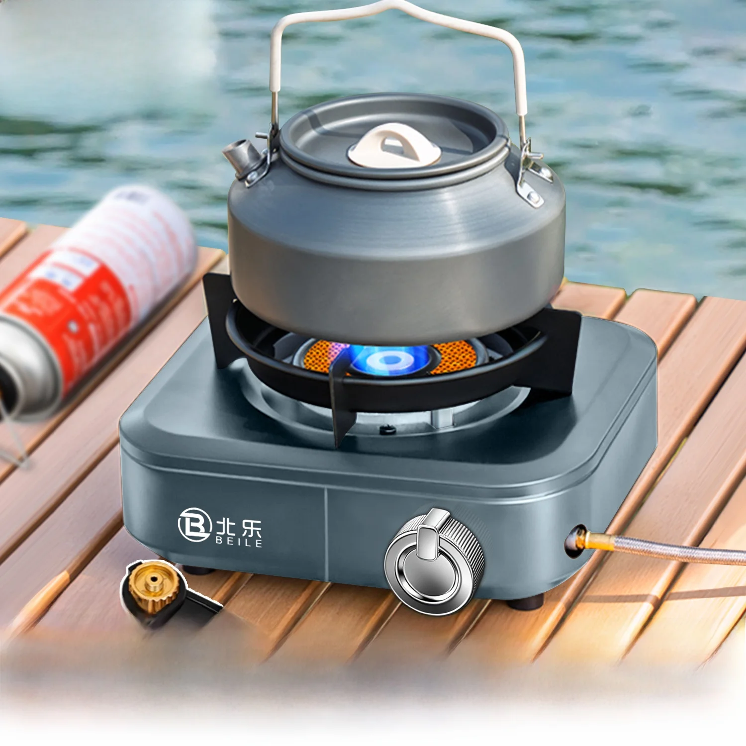 

Portable Outdoor Cassette Stove Tea Boiling Portable Stove Separate Body Gas Stove Cam Cooking Utensils New Model Stove E...