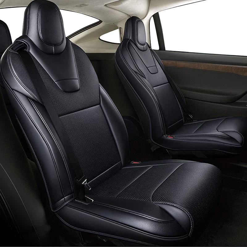 Tesla Model X Custom Fit Car Seat Cover Accessories For 2018-2021 Full Covered High Quality Leather 5 6 7 Seaters Cushion