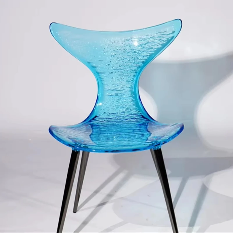 

Custom Family Dining Room Living Room Chair Mermaid Shape Acrylic Chair Acrylic Dining Chair