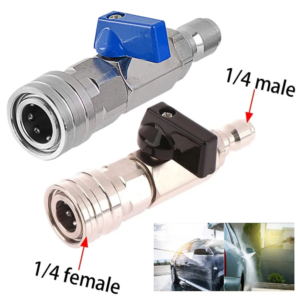 3/8 Or 1/4 Inch Quick Connector Control Water Flow Switch High Pressure Washer Connect Ball Valve for Power Hose Washer Machine