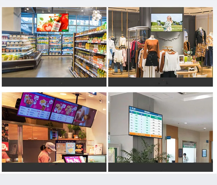 

55 Inch Indoor & Outdoor Wall Hanging Advertising Machine Android Shopping Malls Window Intelligent Hanging Digital Signage