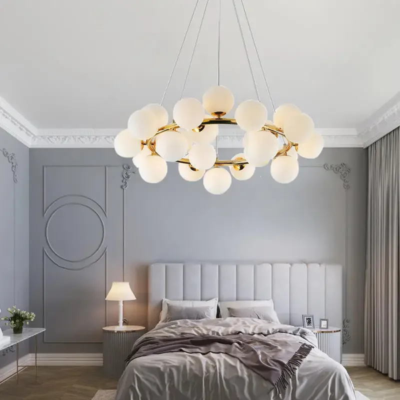 Led Magic Bean  Square and Oval Glass Ball  Light for Hotel for Bedroom Dining and Living Room