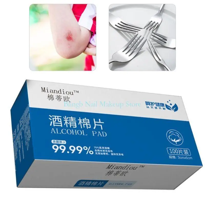 28TA 100Pcs/Box Portable Pad Cleansing Wet Wipes Tablet Individually Wrapped