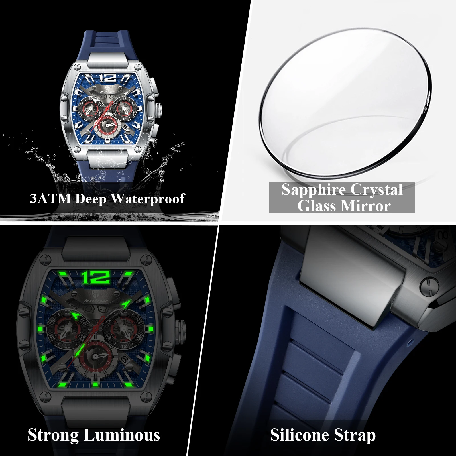 포에다가 패션 오리지널 남성용 시계 야광 방수 날짜 표 - Patek Philippe Watch Nautilus 리뷰 및 가격