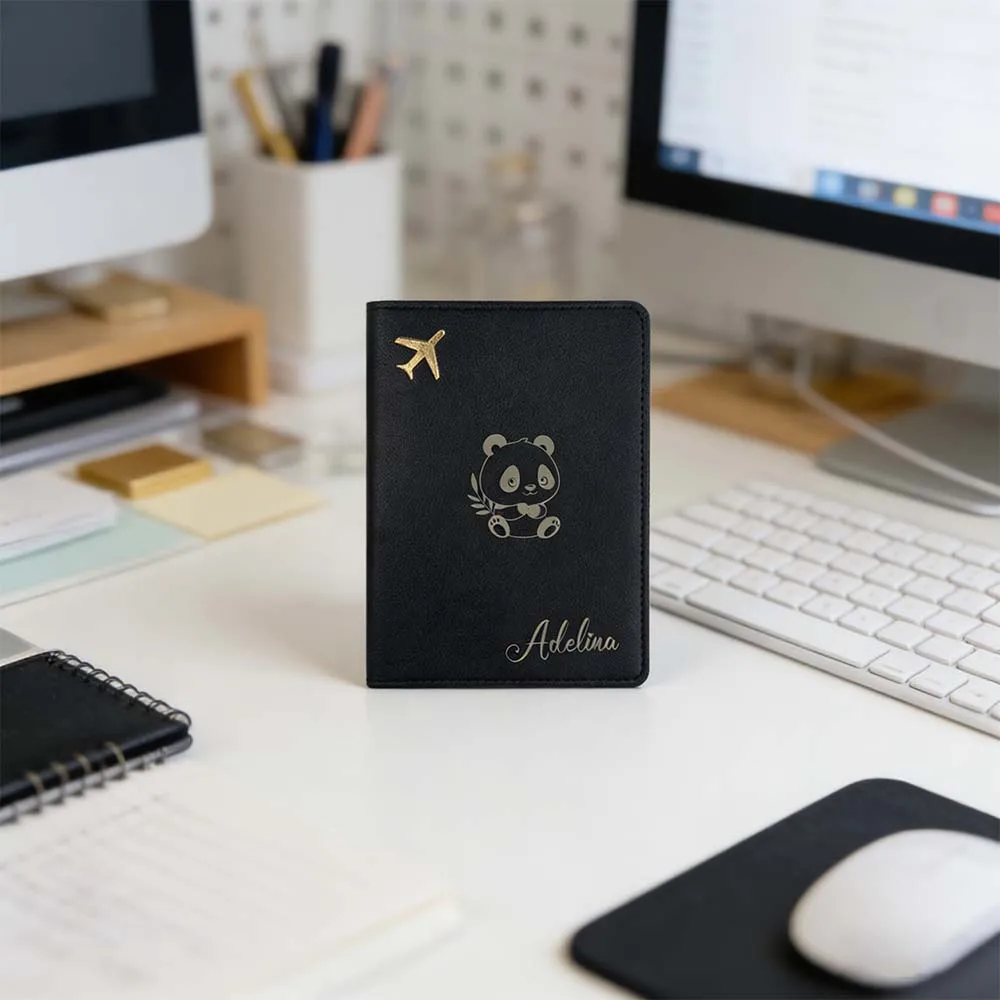 

Персонализированная обложка для паспорта с именем, подарок на День отца, кожаный чехол для паспорта с гравировкой, продуманный подарок