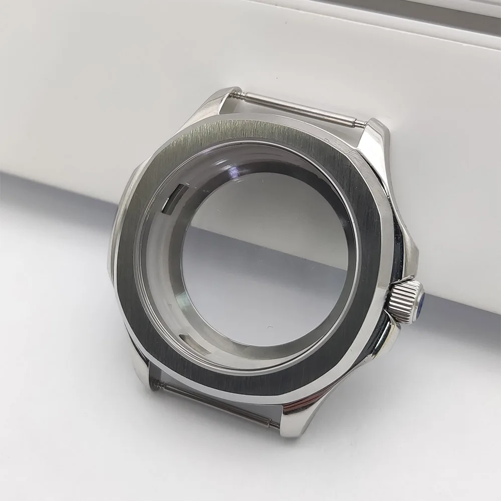 

New 39.5 mm stainless steel case with rings and sapphire crystal for caliber NH35/36 28.5 mm dial 20 mm bracelet