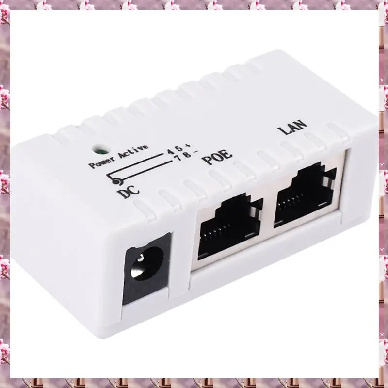 Divisor Poe 2025 inyector Poe Rj45 Dc 5,5 Mm X 2,1 Mm entrada pasiva inyector Poe conector adaptador divisor para cámara de red Ip