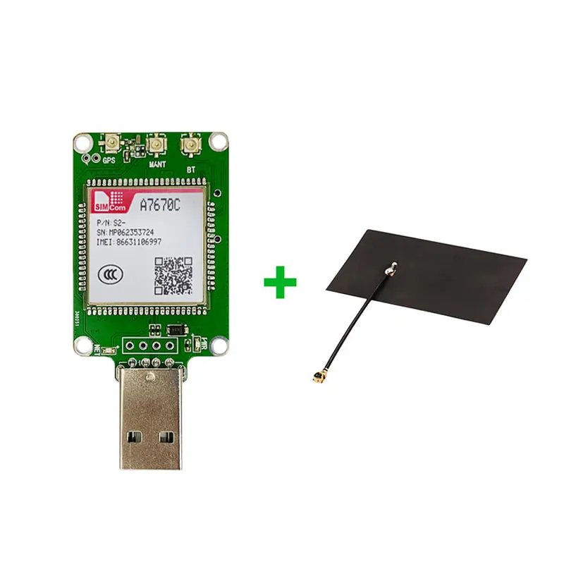 SIMcom A7670E A7672E A7670SA A7672SA A7670G A7672G USB Dongle - Dukungan Data GNSS dan Suara Terintegrasi untuk Telekomunikasi