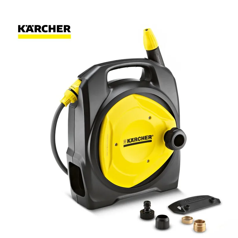 

KARCHER Household watering gun hose coil water pipe storage rack Automatic tube collector Water frame set cleaning tools