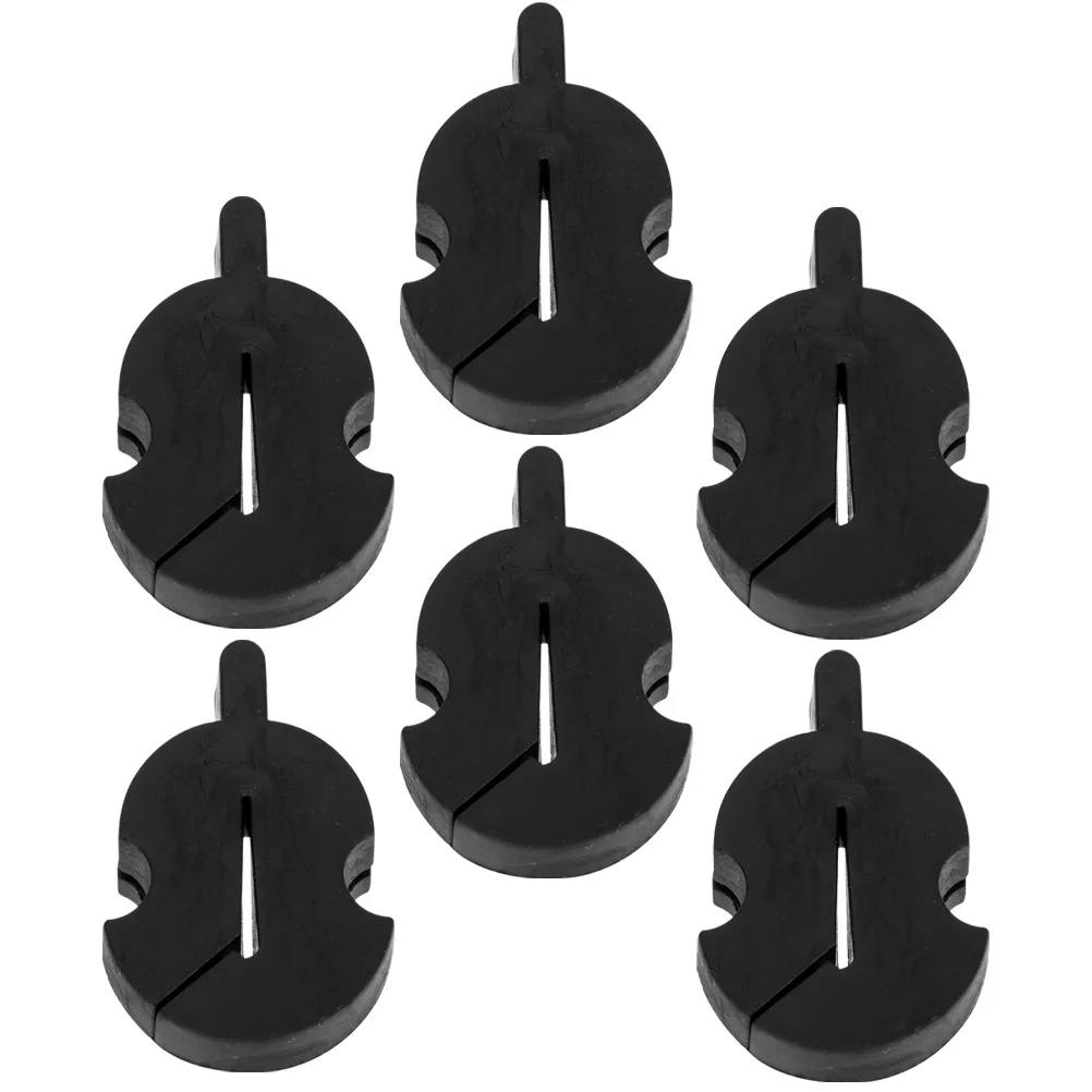 

6 Pcs Violin Mute Beginner Small Accessories Rubber Instrument Parts Component Practice