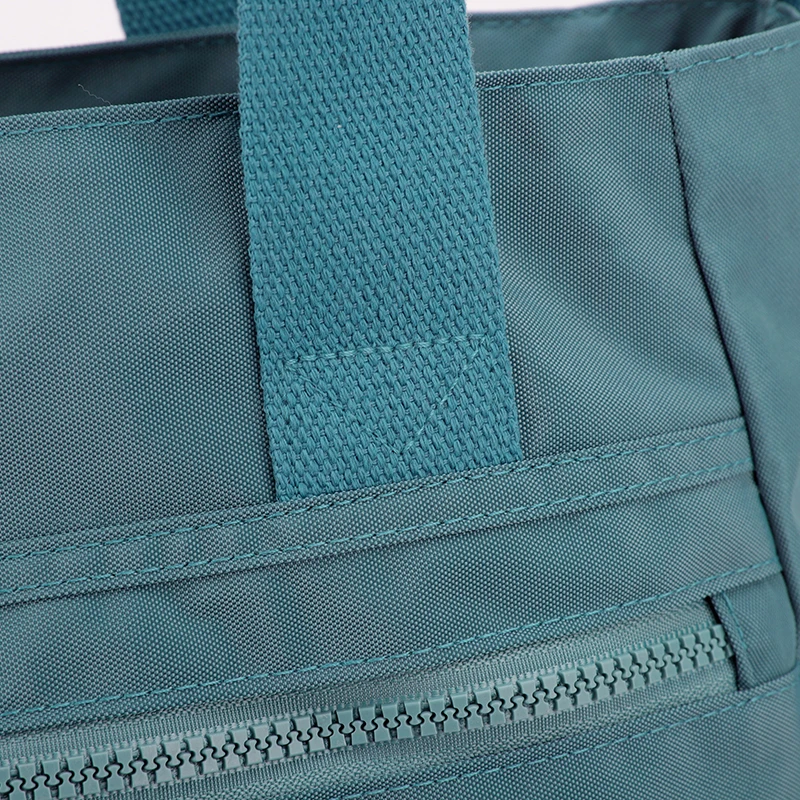 Schicke Damen Nylon Umhängetasche mit Verstellbarem Riemen Reißverschluss Vielseitige Einfarbige Schultertasche für den Alltag – Detail 16