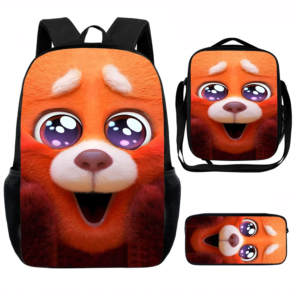 

Cute Anime Turnings Red Child School Backpack with Lunch Bags ,Pencil Bags ,School Bags for Boys Girls Best Gift