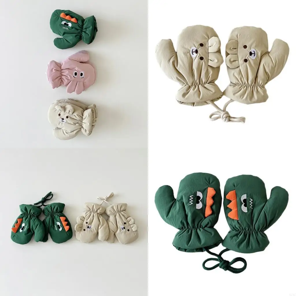 

A5YC Kids Speave Resepant Snow Glopes с регулируемым дизайном и петлями запястья теплые зимние спортивные аксессуары