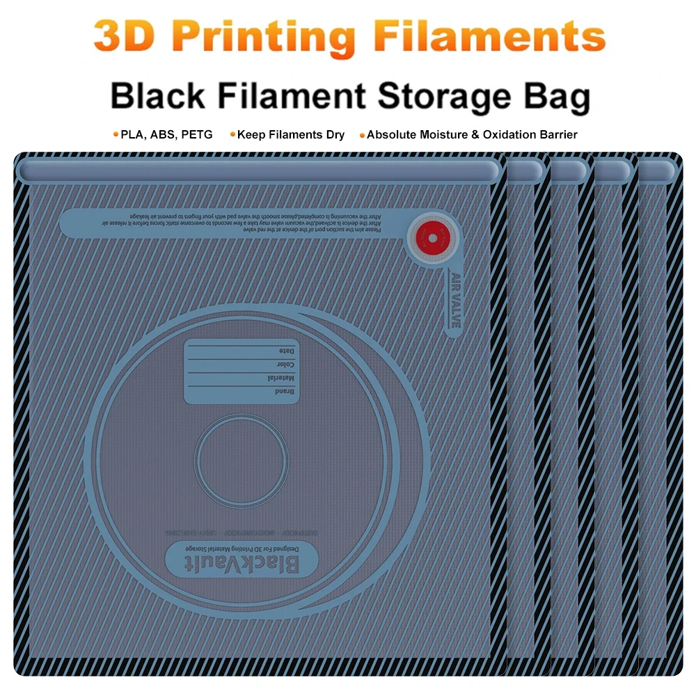 

Upgraded Electric Air Pump black Filament Storage Vacuum Bag PLA ABS PETG Dryer Safekeep Humidity Resistant For 3D Printer parts