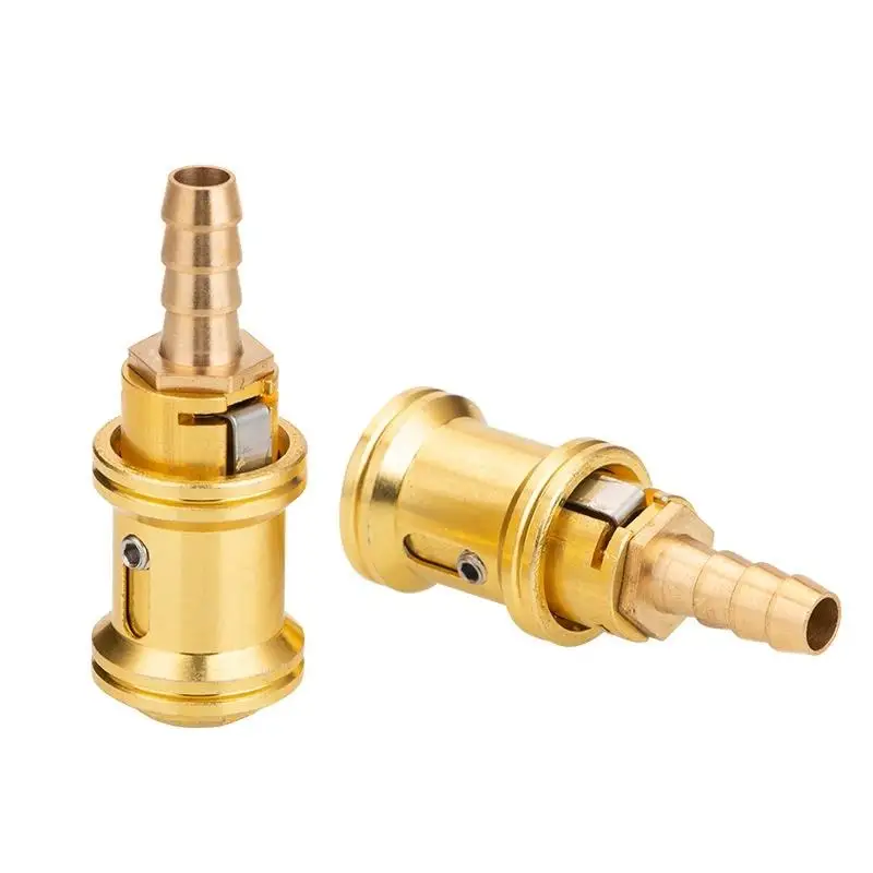 6.5/8mm Car Tire Valve Clip Pump Nozzle Clamp: Solid Brass Air Chuck Inflator Adapter Quick Connect Inflation