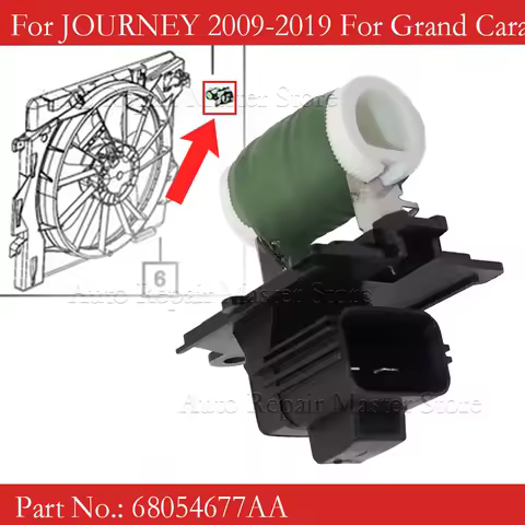 68054677AA Cooling Fan Resistor For CHRYSLER TOWN &amp; COUNTRY 2008-2016 For DODGE GRAND CARAVAN JOURNEY RAM C/V