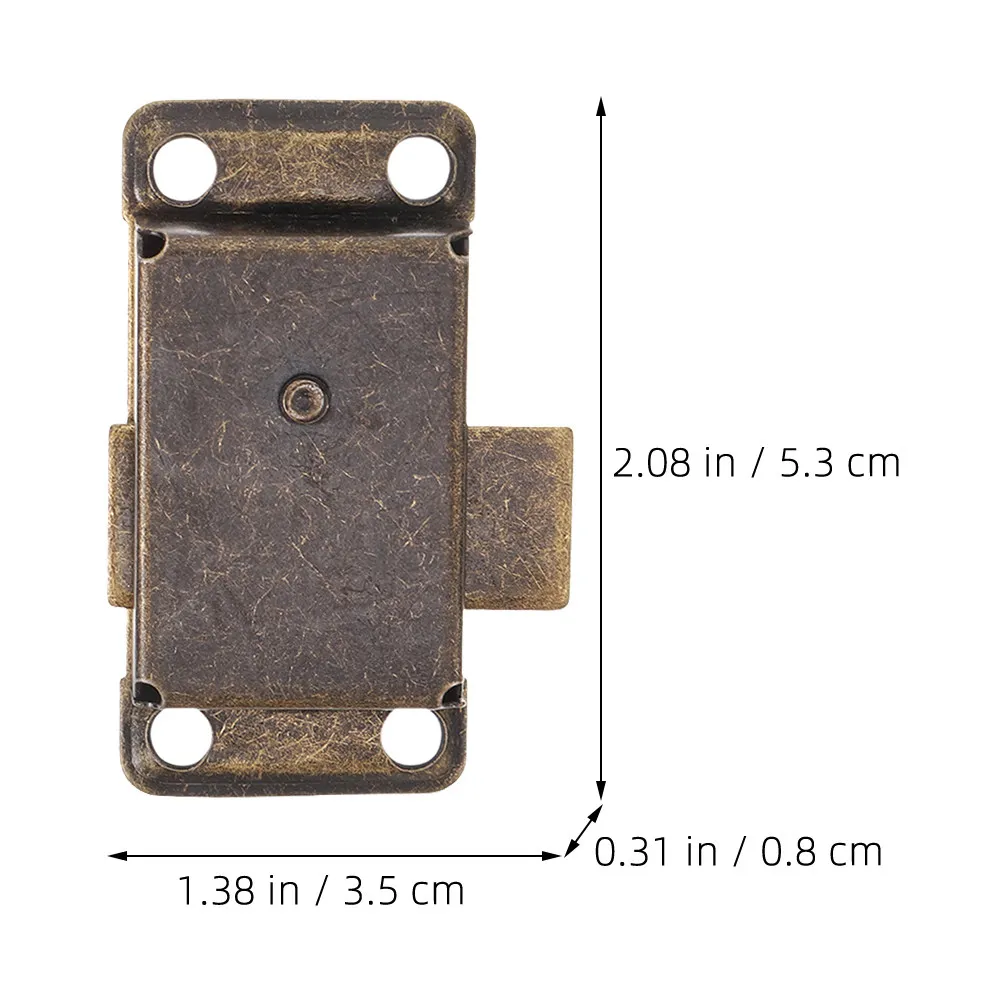 1Set Furniture Lock and Key Set Vintage Style Cabinet Lock for Cupboard Drawer Desk Liquor Cabinet Retro Hardware Kit
