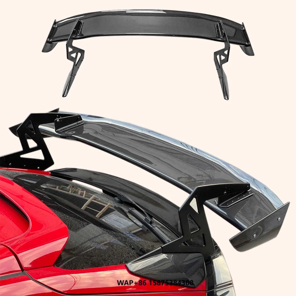 

For Type R FK8 2017-21 Carbon Fiber SPN Style Rear Trunk GT Spoiler Wing Replacement Installation