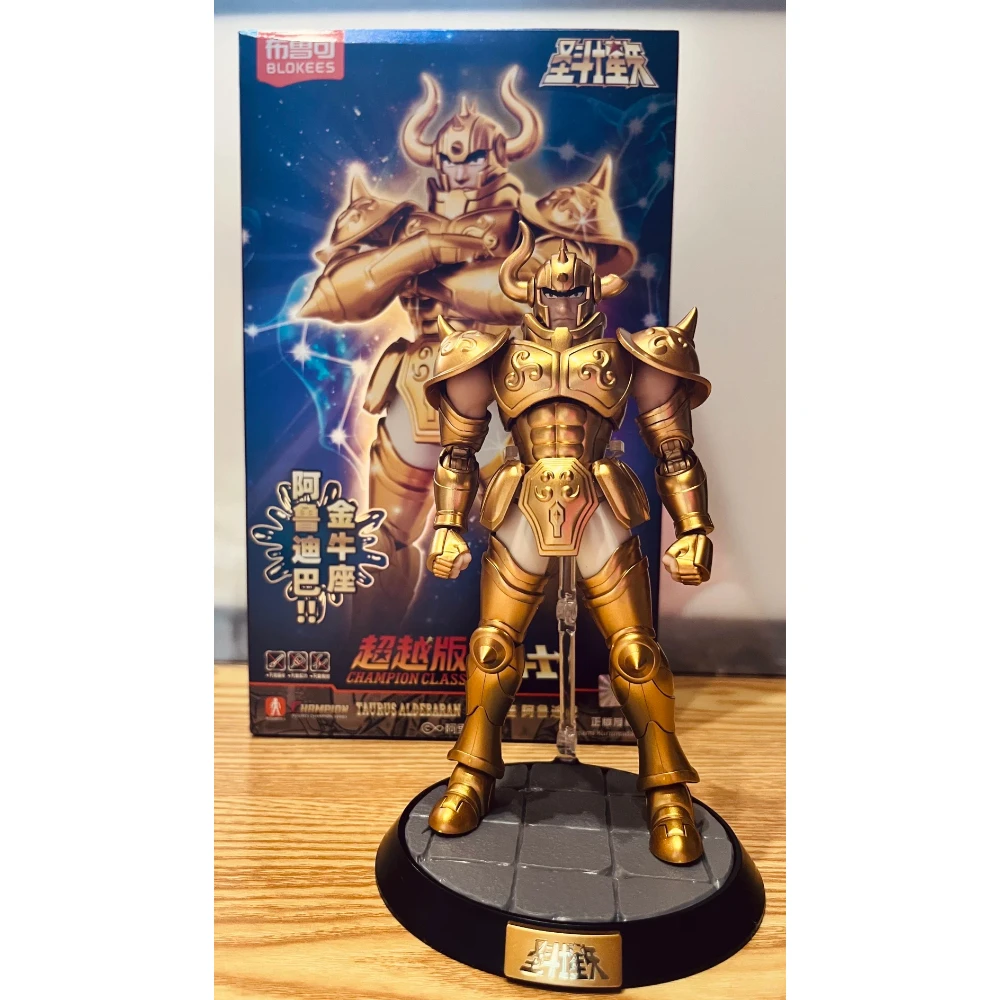 IN STOCK ALDEBARAN Saint Seiya Taurus Action Figure Blokees Champion Class Toy Assembly Kit Doll Collectible Model Toys Gifts