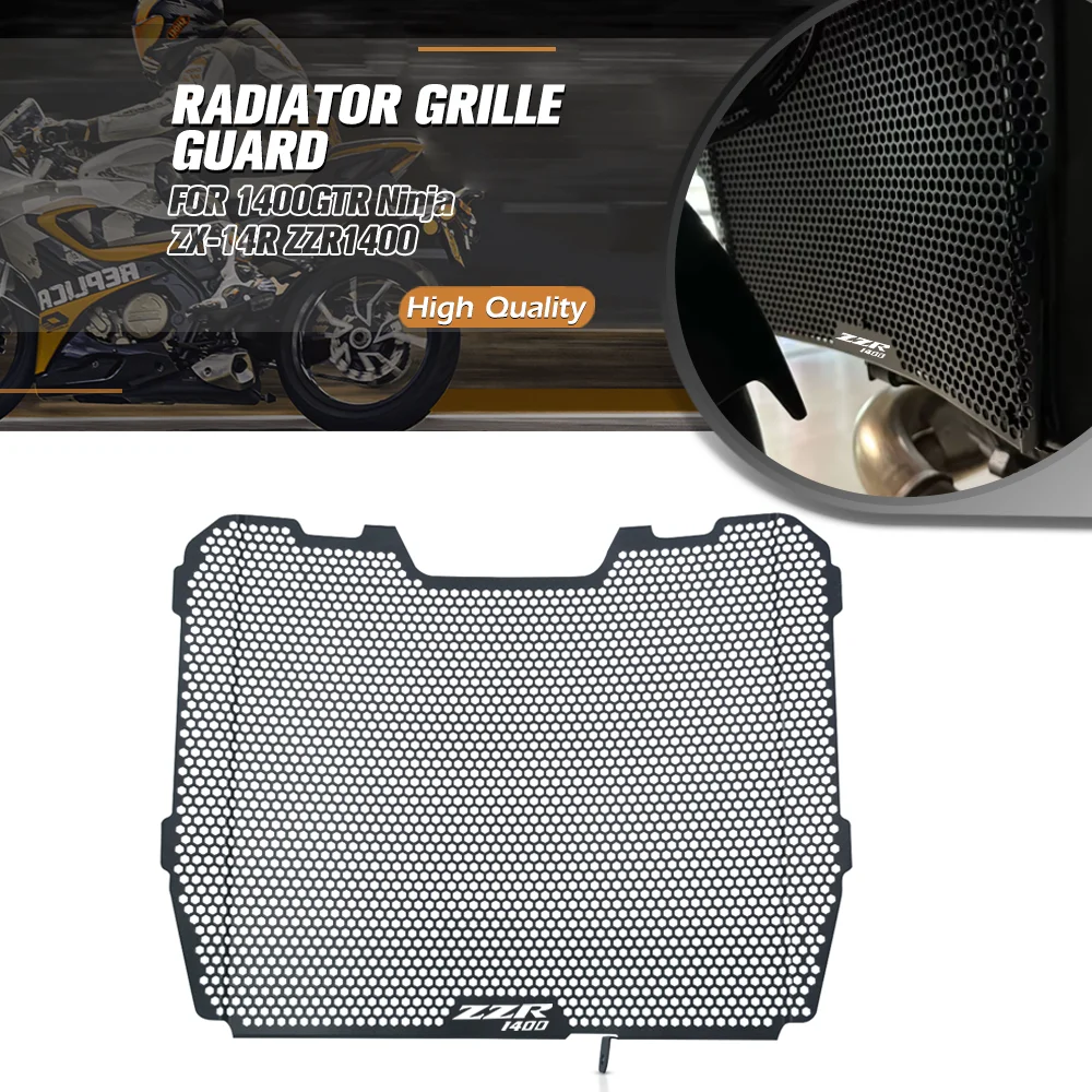 

FOR Kawasaki 1400GTR 2008-2023 Radiator Guard Protector Grille Grill Cover Moto CONCOURS 14/Ninja ZX-14R/ ZG1400 ABS ZZR1400