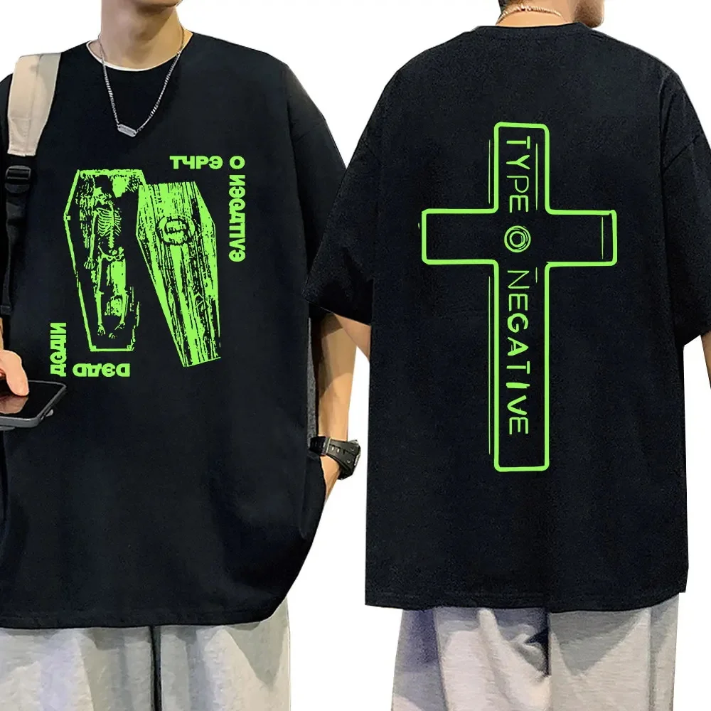 Type O Negative Dead Again T-Shirt 100% Cotton Oversized Tops Stylish Amusing Short Sleeve Harajuku Casual Leisure Unisex Tees