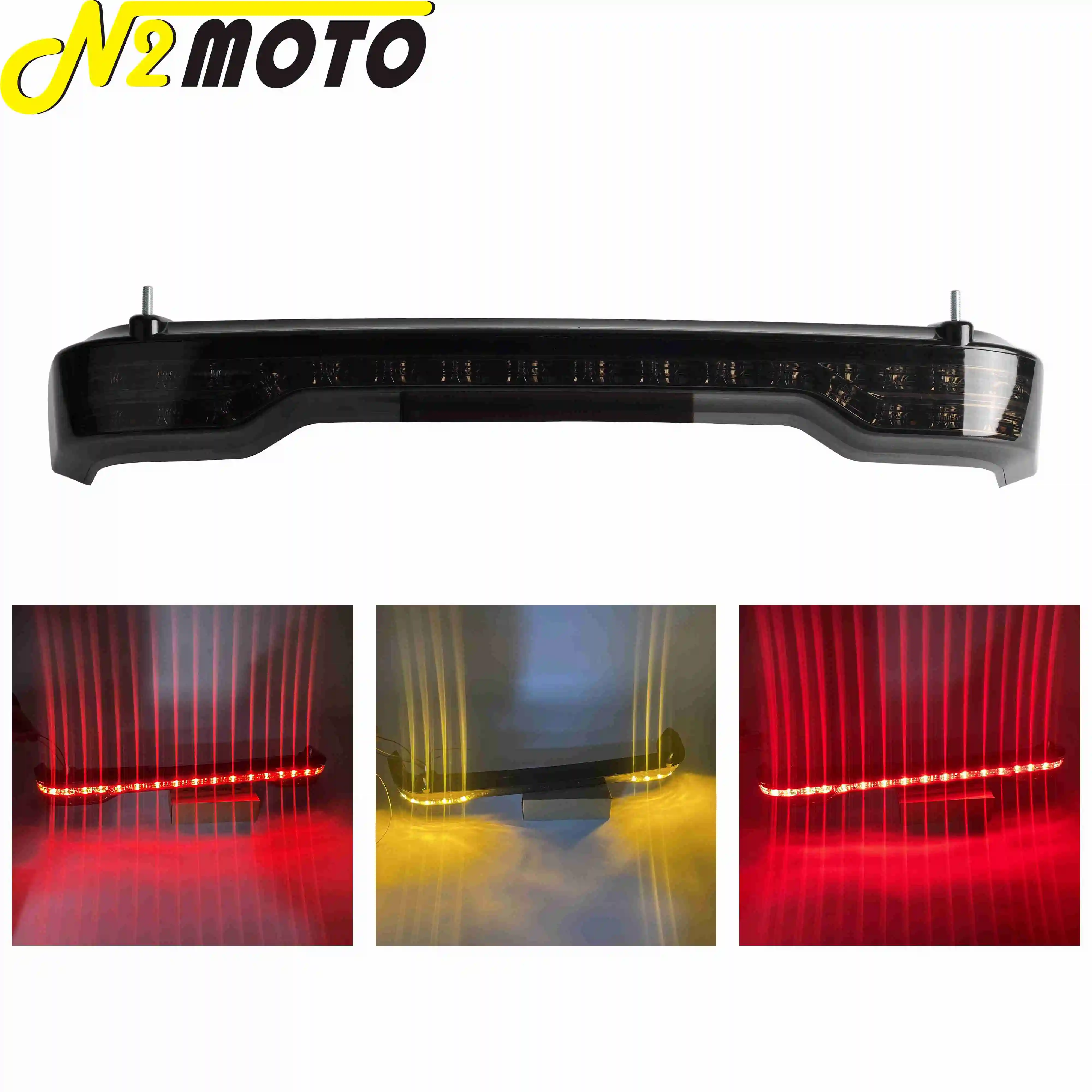 For Harley Touring Road Electra Glide FLHTCUL FLHTKL FLTRU FLHTCUTG 14+ LED King Tour Pack Run Light Brake TailLight Trunk Lamp