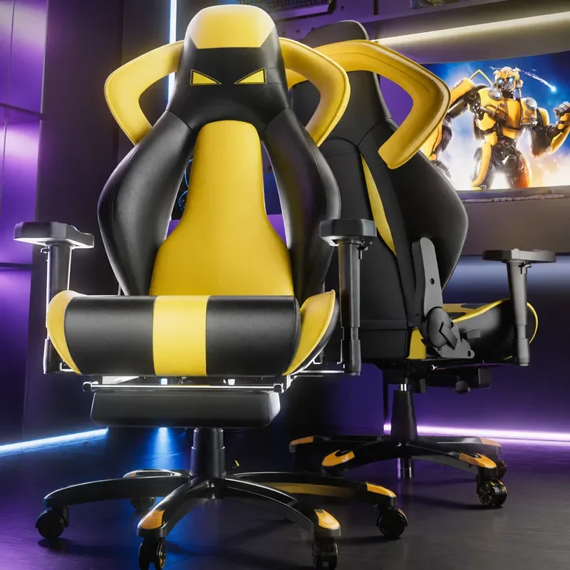 Ergonomic Gaming Chair for Home Office with Lumbar Support Comfortable Sedentary Desk Chair for Long Hours Use
