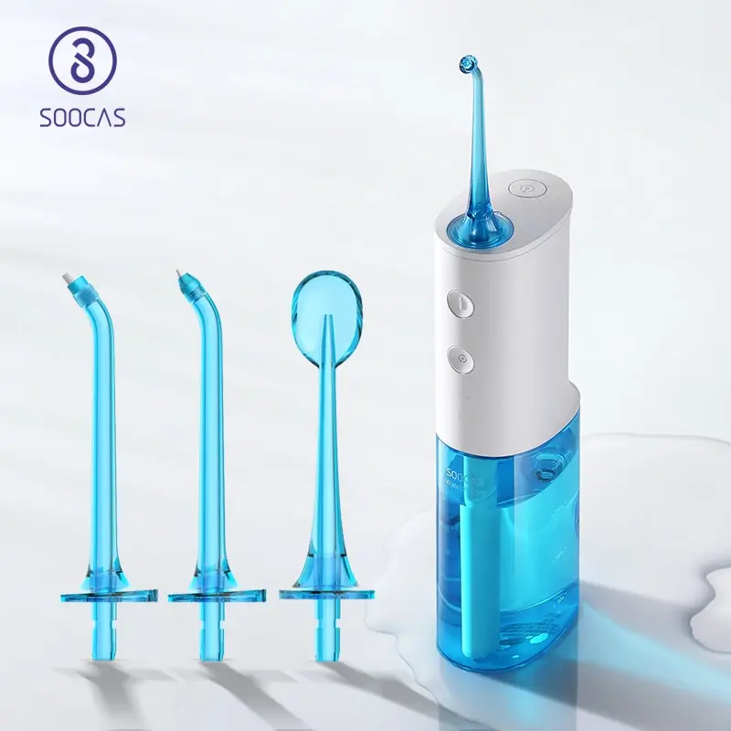 

Portable Soocas W3 Oral Irrigator USB Rechargeable Dental Water Flosser Stable Water Flow IPX7 Waterproof Bathroom Teeth Cleane