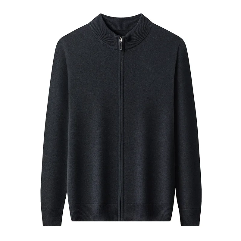 رجل الصوف البريدي سترة الخريف الشتاء سميكة محبوك الرجال سترة معطف #5