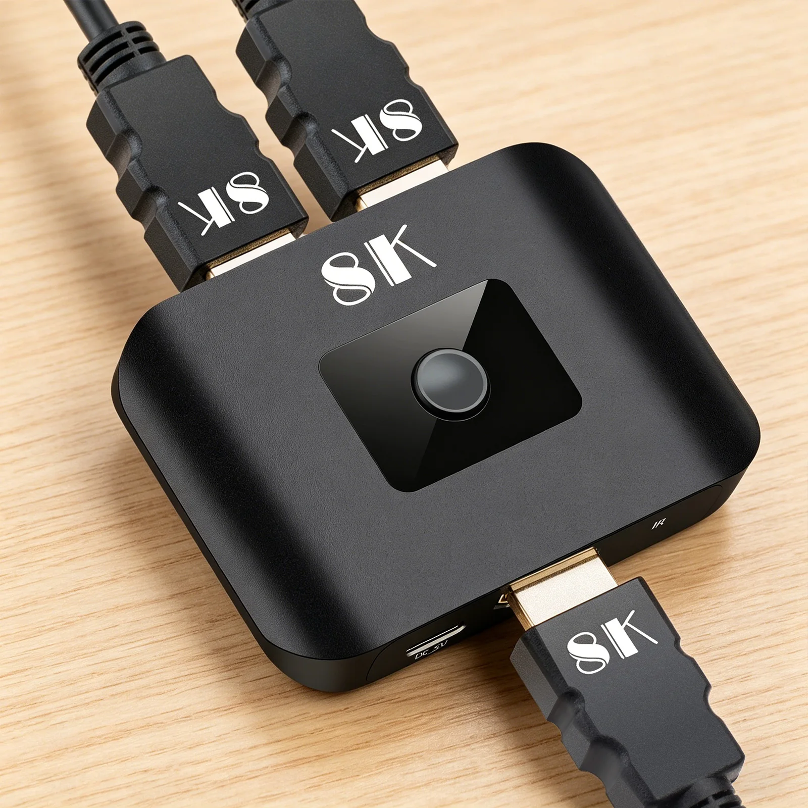 HDMI-Compatible Switch Splitter 8K60HZ/4K120HZ HDMI-Compatible Bi-Directional Switch for PS 5/4 Xbox Roku Firestick TV Etc