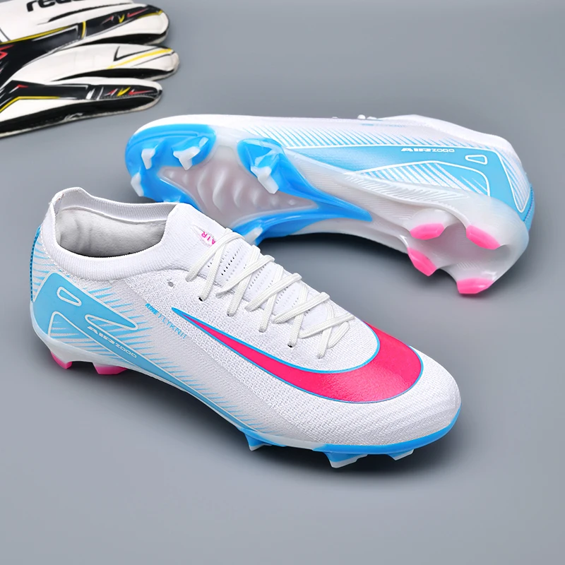 

Man Soccer Shoes Cleats Professional Top Quality Non-Slip Kids Football Boots Society Grass Training Futsal Unisex Sneakers FG