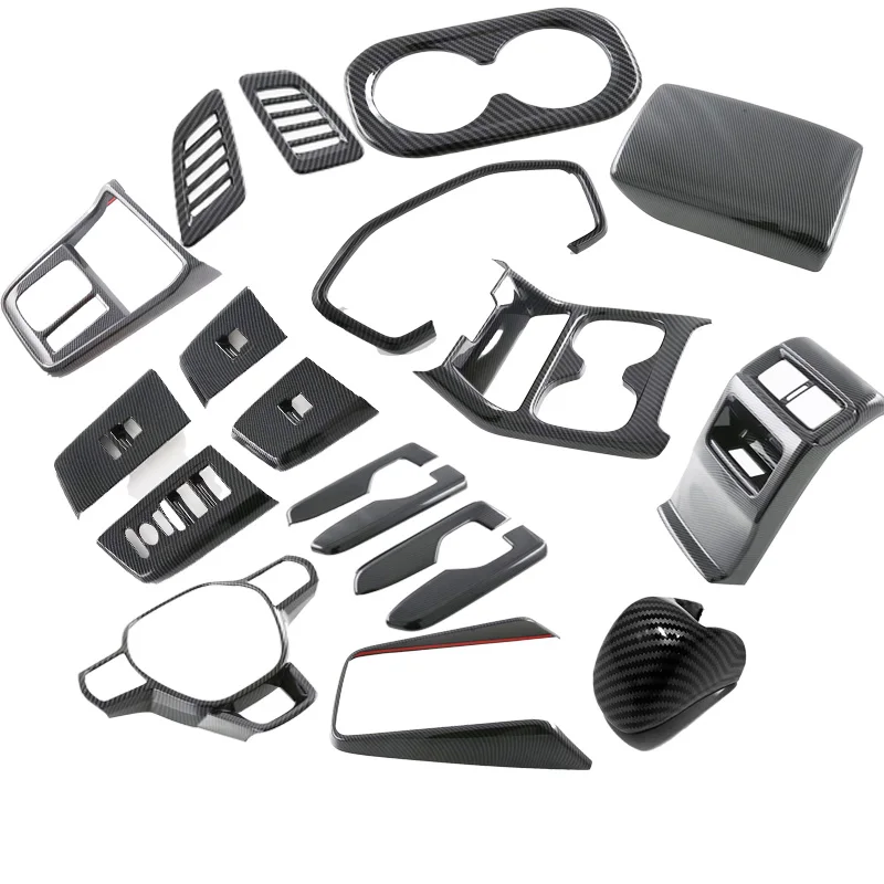 

RHD For Honda CR-V CRV 2023 2024 abs carbon fiber window switch Steering Wheel Button Gear Shift Cover Trim Accessories