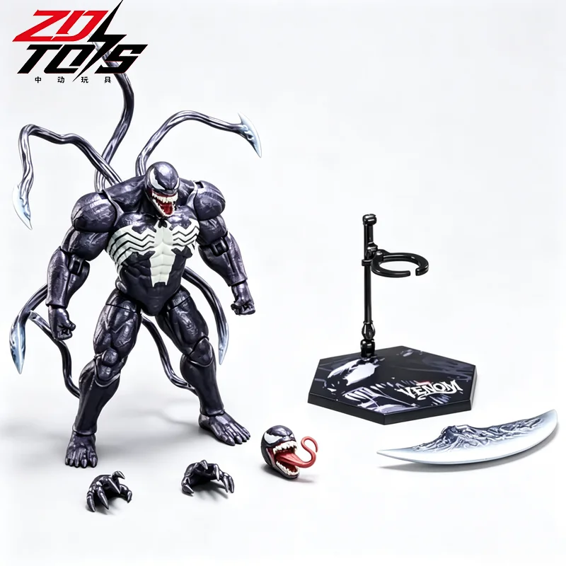 zdtoys-marvel-venom-9-inch-action-figure-anime-peripheral-desktop-collection-model-toy-gift-for-anime-fans