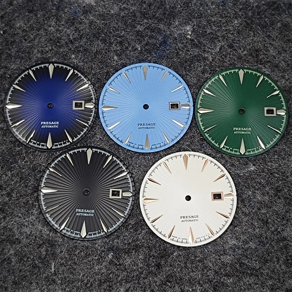 35mm Watch Dials for Men 40mm Watch Accessories DIY Textured Watch Faces for NH35 Movement