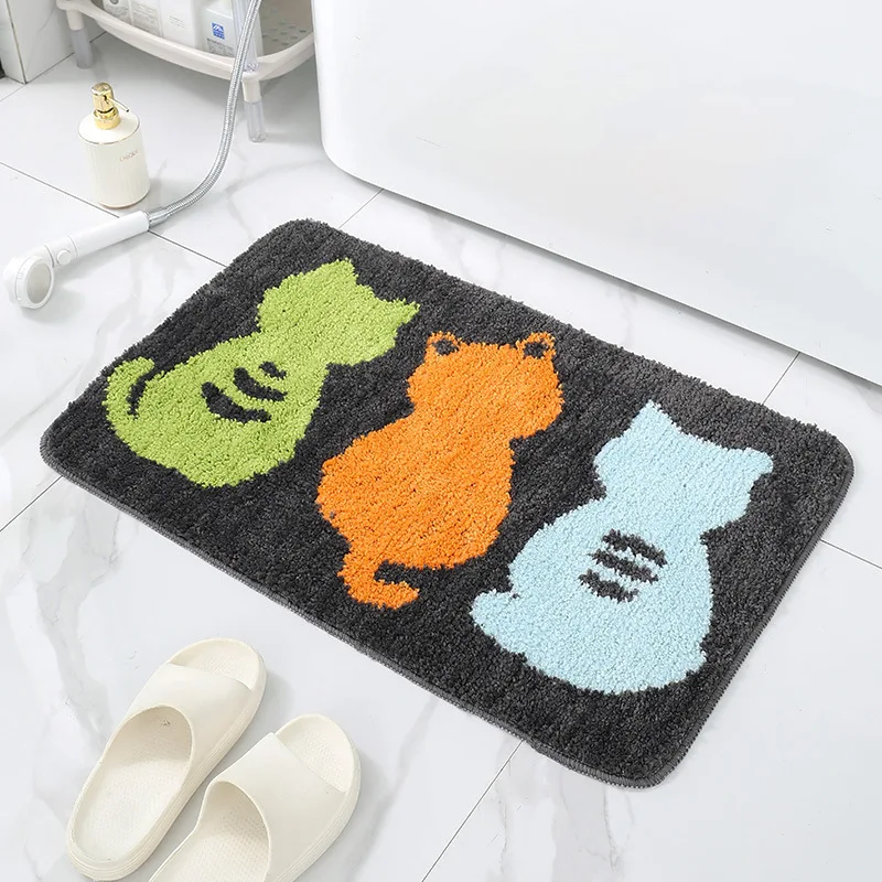 New Cartoon Indoor Absorbs Doormat Non Slip Door Mat For Floor  Front Door Bathroom Living Room Entrance Rug Home