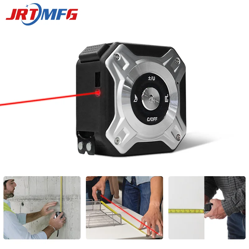 2 In 1 Digital Laser Tape Measure/40m Digital Measuring Tape Rangefinder Laser/Measuring Tape 150 Cm Measure With Laser Logo