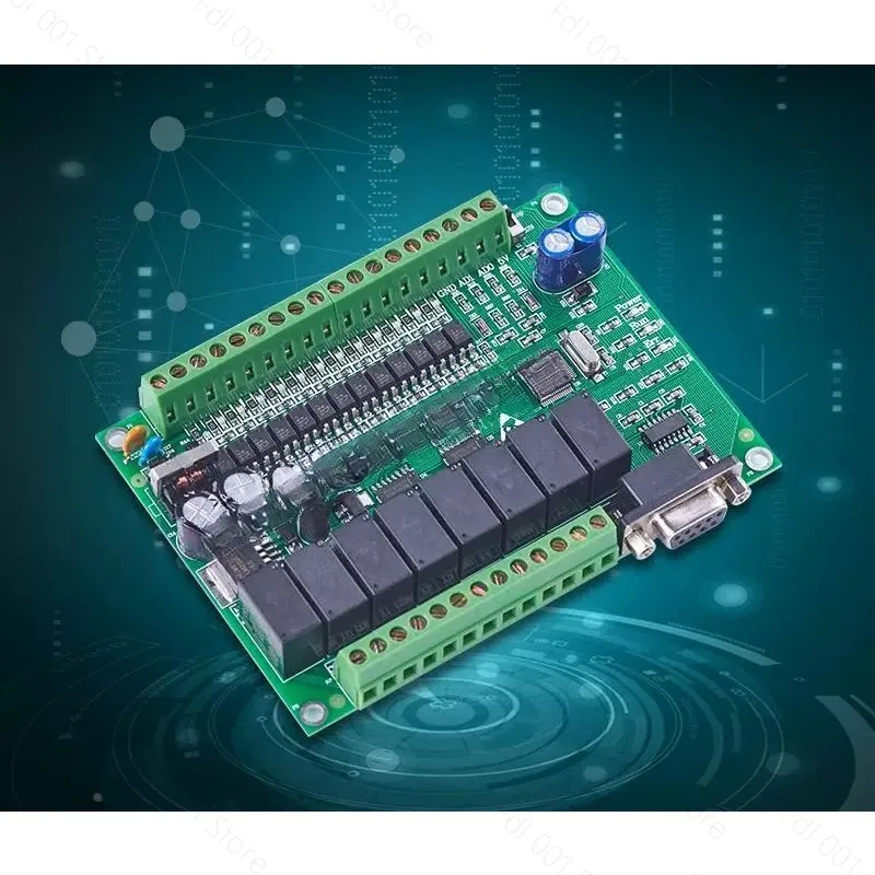 Domestic PLC Board FX2N 20MR/20MT | 200kHz 4-Axis High-Speed Pulse | Programmable Logic Controller